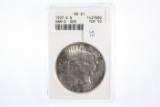 1927-S Peace Dollar - Graded ANACS MS61