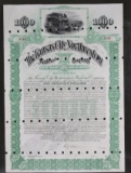 1894 Kansas City NW Railroad Mortgage $1000 Bond