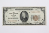 Series 1929 $20.00 National Currency - Atlanta