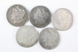 (5) Morgan Dollars