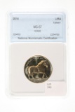 2014 Turkey Lira Graded Horse Coin - MS-67