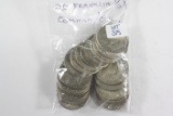 (20) Franklin Half Dollars