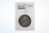 1858-O Seated Liberty Half - Graded ANACS AU50