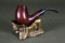 Vintage Pipe on Brass Stand