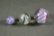 Lot of large antique glass marbles.