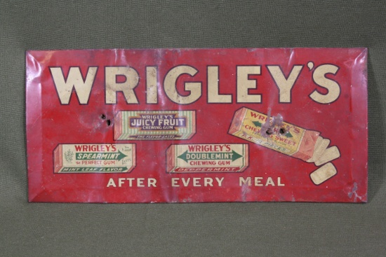 Antique Wrigley Gun Advertising Sign