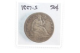 1867-S Seated Liberty half dollar