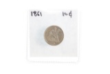 1861 dime (Civil War date)