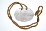 WWII Nazi German Army dog tag (on cord)
