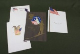 Antique salesman’s samples 4th of July menus/programs