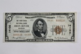 Series 1929 $5.00 National Currency note