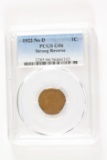 1922 No “D” Lincoln cent Strong Reverse G06 (PCGS)