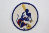 1940's Bond Bread WWII Mickey Mouse Baseball Patch