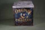 Large Crescent Cracker Company Tin