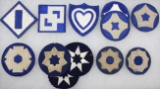 Collection of WWII Service Command patches