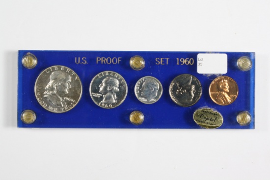 1960 US Proof Set in Capital Holder