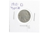 1913-D Type II Buffalo Nickel