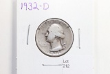 1932-D Washington Quarter