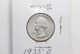 1935-D Washington Quarter