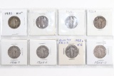 (8) Standing Liberty Quarters