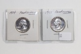 (2) Proof Cameo Washington Quarters: 54/55