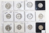 (12) Washington Quarters: 1940's/1950's