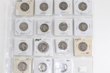 (15) Washington Quarters: 1930's & 1950's