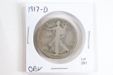 1917-D OBV Walking Liberty Half