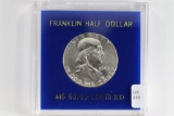 1963 Franklin Half Dollar in Capital style holder