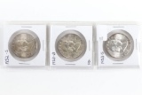 (3) Franklin Half Dollars: 52-S, 53-D, 53-S