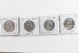 (4) Franklin Half Dollars