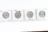 (4) Franklin Half Dollars