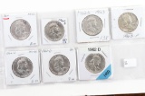 (7) Franklin Half Dollars