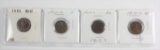 (4) Lincoln Cents incl 1909 VDB