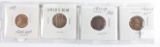 (4) Lincoln Cents incl 1909 VDB