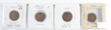 (4) Lincoln Cents incl 1909 VDB