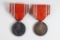 (2) WWII Japanese Red Cross medals