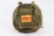 VN War helicopter pilot helmet bag with patches