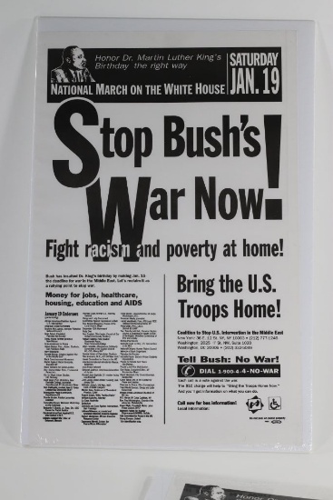 (2) (Gulf War) anti-war March on the White House