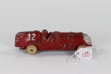 Vintage Hubley #12 racer toy car