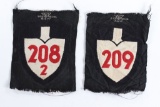 (2) Nazi RAD patches