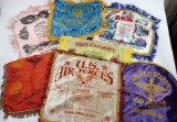 Lot of (7) WWII U.S. Army souvenir pillow covers