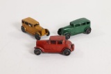 (3) 1930’s die cast cars (2 ¼” long)