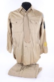 WWII AAF/CBI shirt, pants and tie set