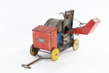 Rare!  Early tin toy cement mixer by Girard Toys