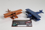 (2) 1930’s Tootsietoy airplanes