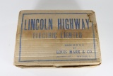 Marx 1934 Lincoln Highway Car with gas pumps