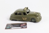 1940’s plastic friction motor U.S. Army MP car toy