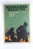 WWI “Remember Belgium…” bond poster