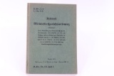 German Army 1937 Regulation Book